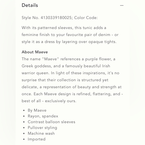 REDUCED! Maeve by Anthropologie Sawyer balloon sleeves, tunic dress - Picture 15 of 17